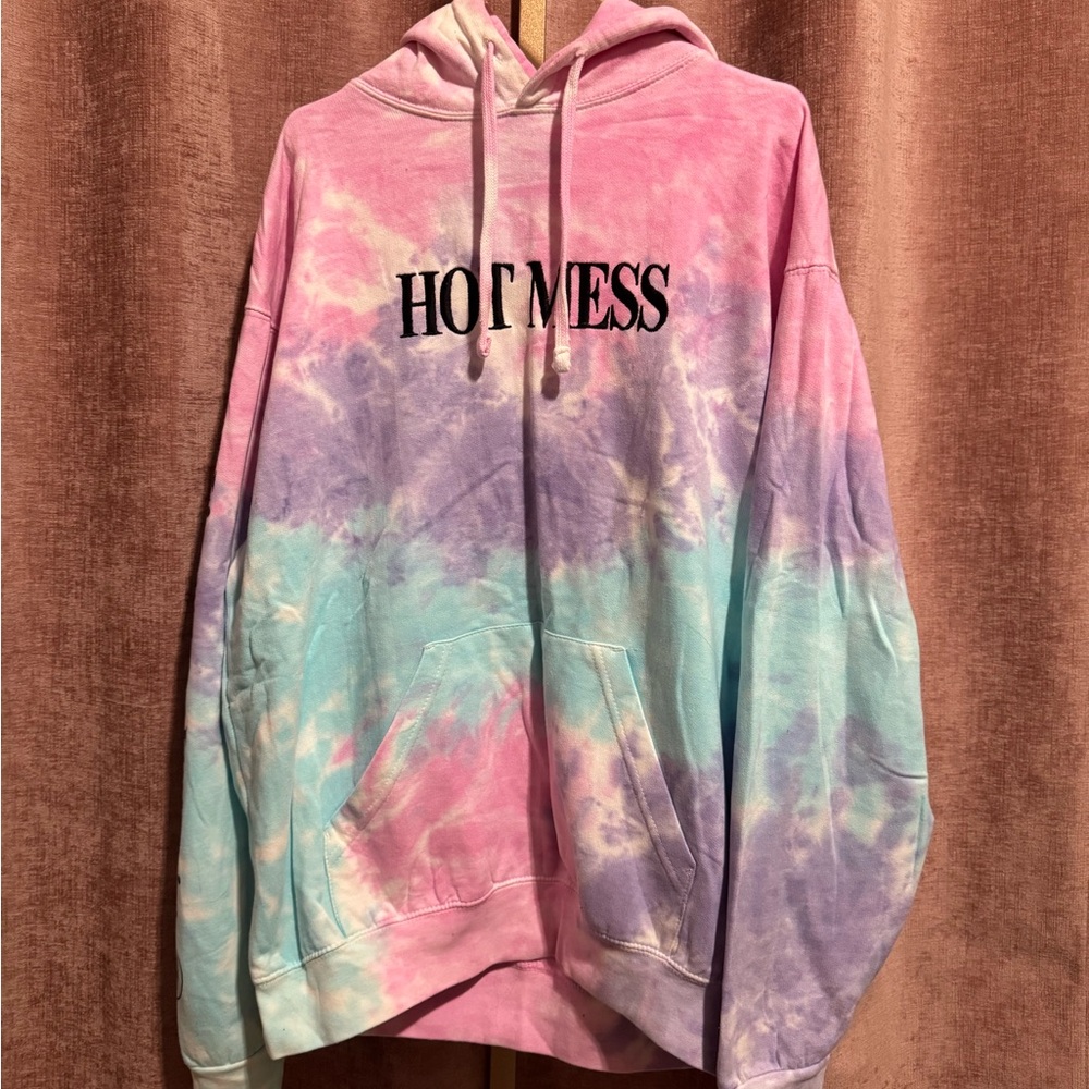 HOT MESS Tie-Dye Adelaine Morin Hoodie